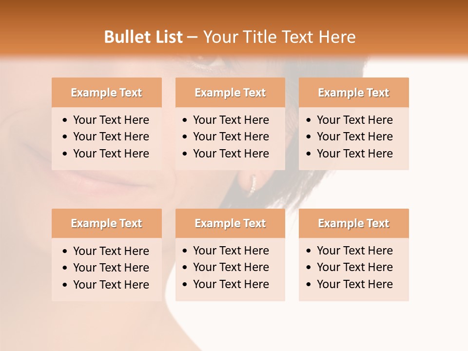 40 Something Woman Maturing Gracefully PowerPoint Template