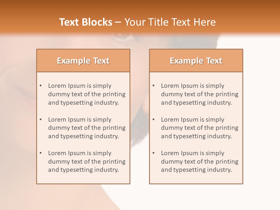 40 Something Woman Maturing Gracefully PowerPoint Template