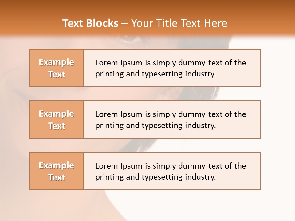 40 Something Woman Maturing Gracefully PowerPoint Template