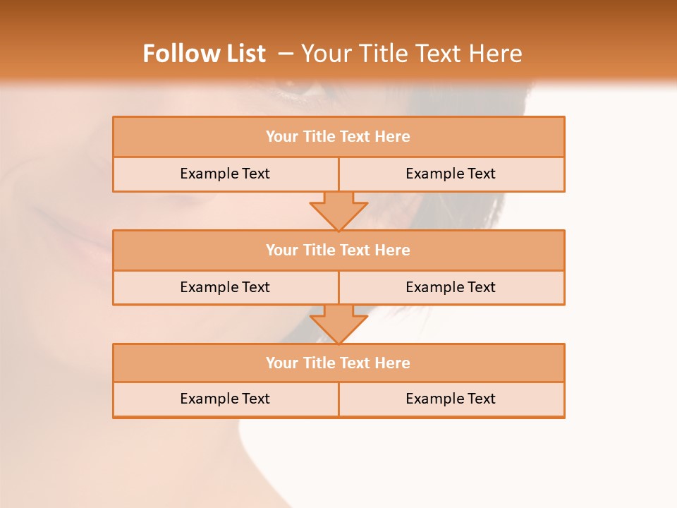 40 Something Woman Maturing Gracefully PowerPoint Template