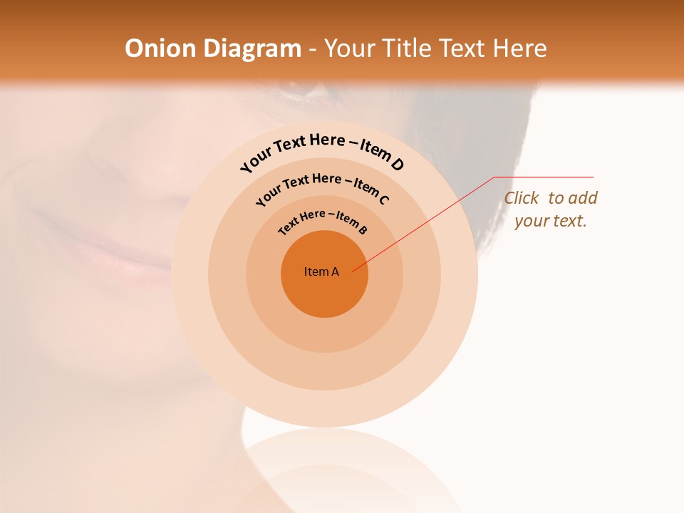 40 Something Woman Maturing Gracefully PowerPoint Template