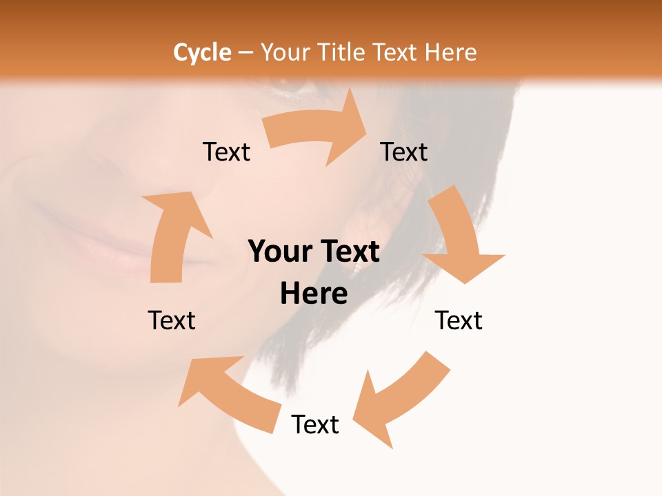 40 Something Woman Maturing Gracefully PowerPoint Template