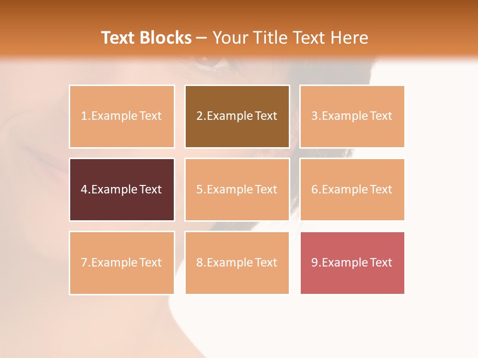 40 Something Woman Maturing Gracefully PowerPoint Template