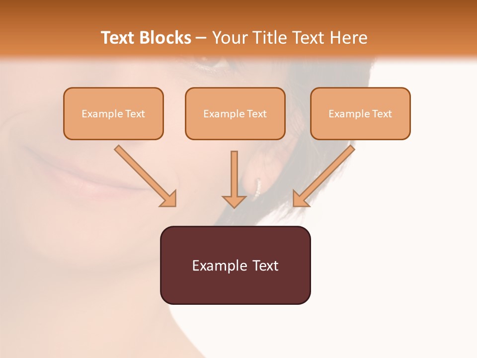 40 Something Woman Maturing Gracefully PowerPoint Template