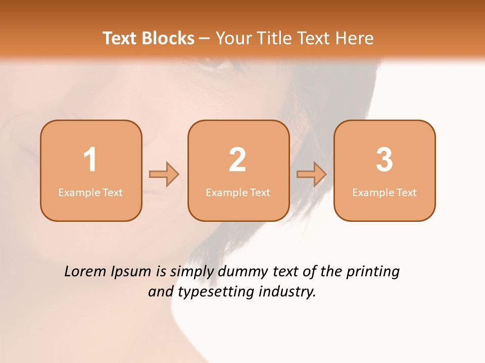 40 Something Woman Maturing Gracefully PowerPoint Template