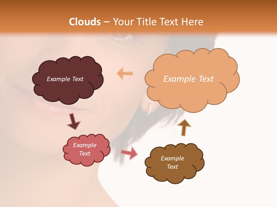 40 Something Woman Maturing Gracefully PowerPoint Template