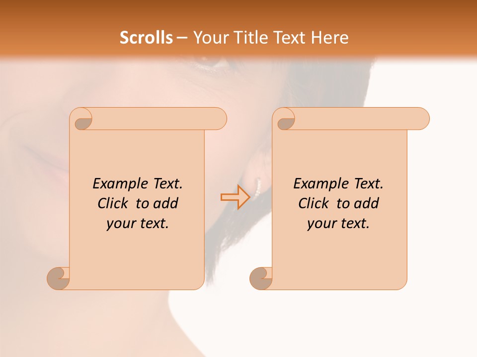 40 Something Woman Maturing Gracefully PowerPoint Template