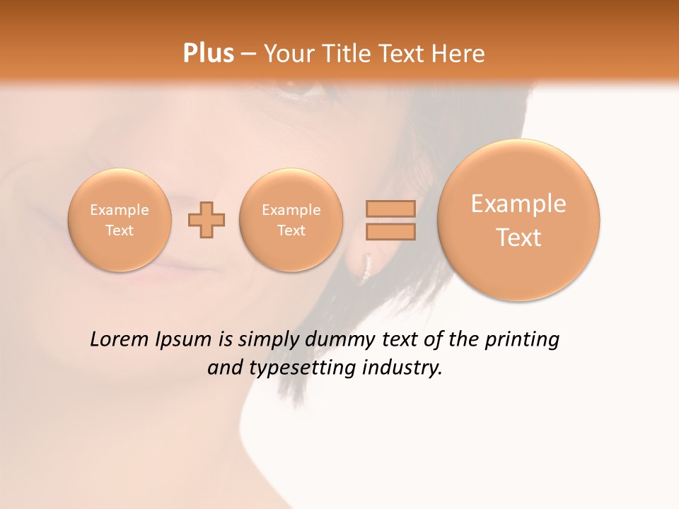 40 Something Woman Maturing Gracefully PowerPoint Template