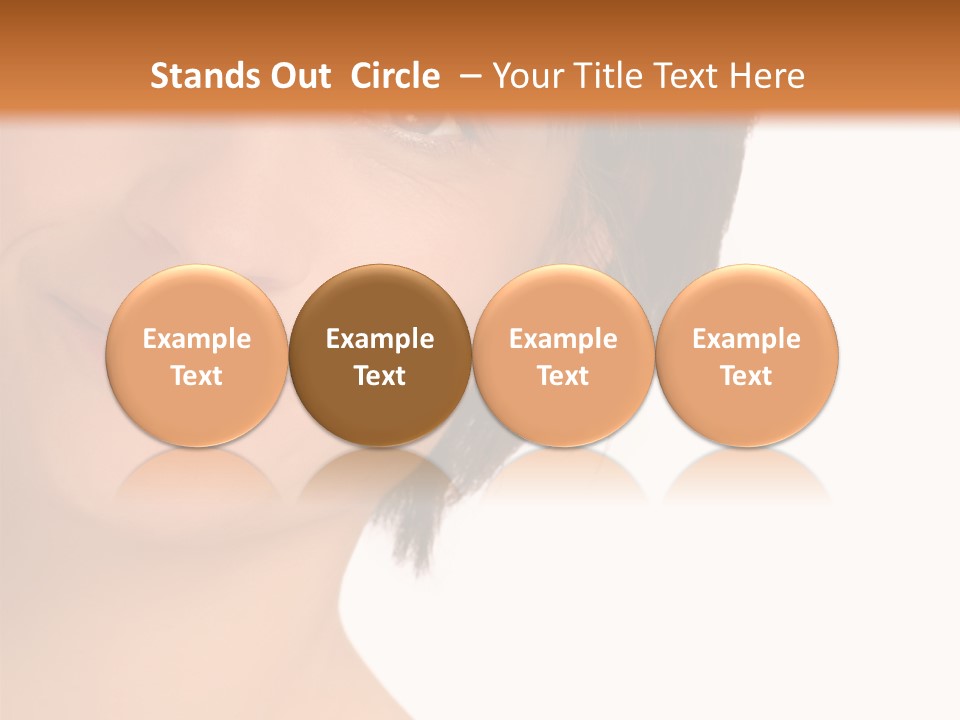 40 Something Woman Maturing Gracefully PowerPoint Template