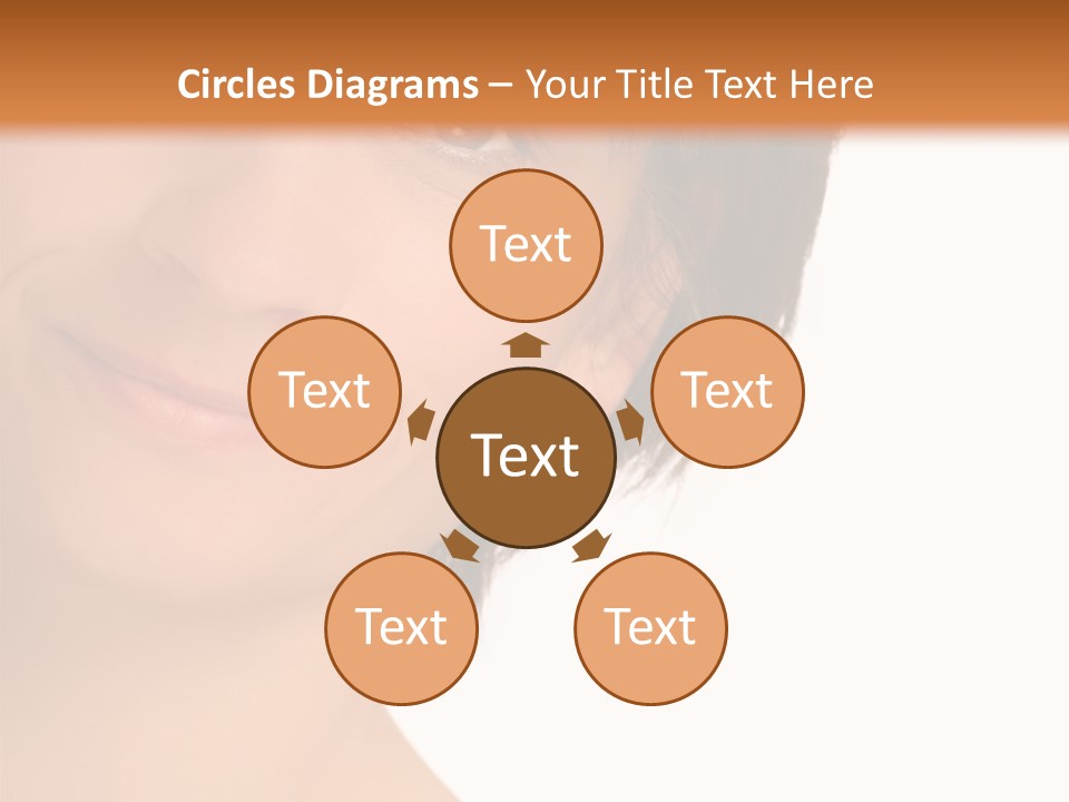 40 Something Woman Maturing Gracefully PowerPoint Template