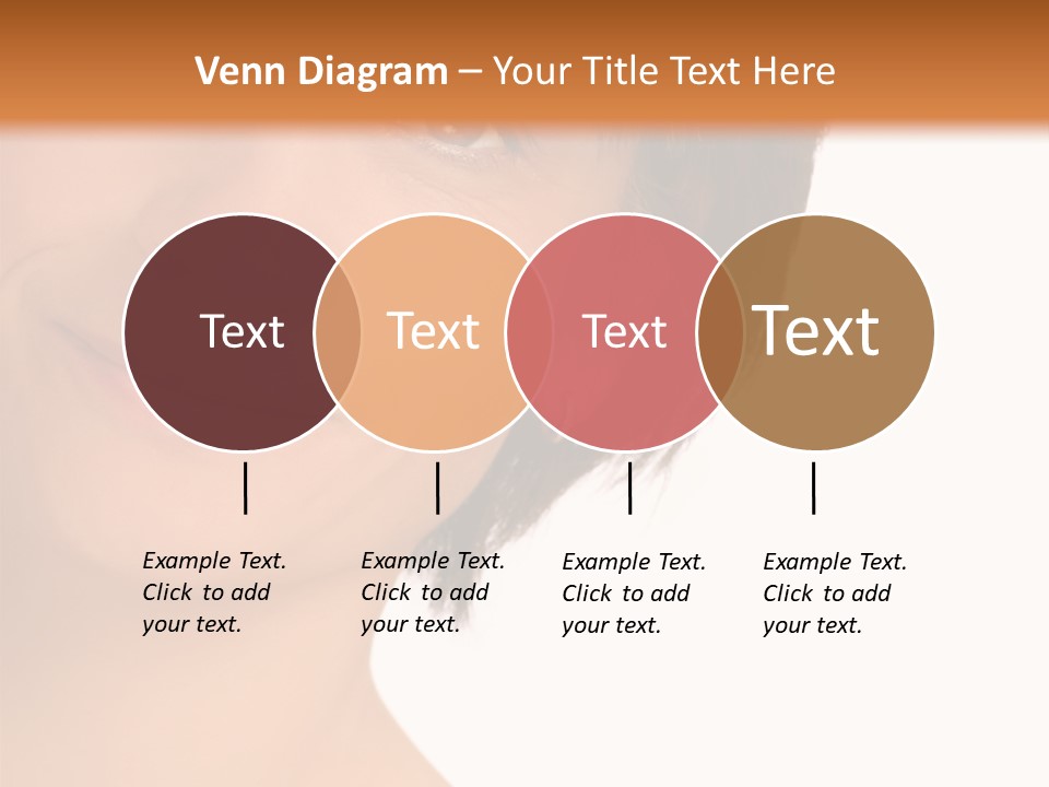 40 Something Woman Maturing Gracefully PowerPoint Template