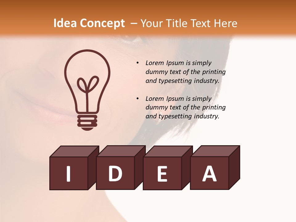 40 Something Woman Maturing Gracefully PowerPoint Template