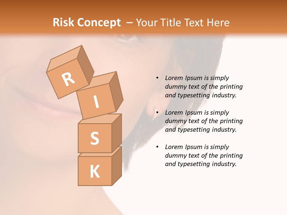 40 Something Woman Maturing Gracefully PowerPoint Template