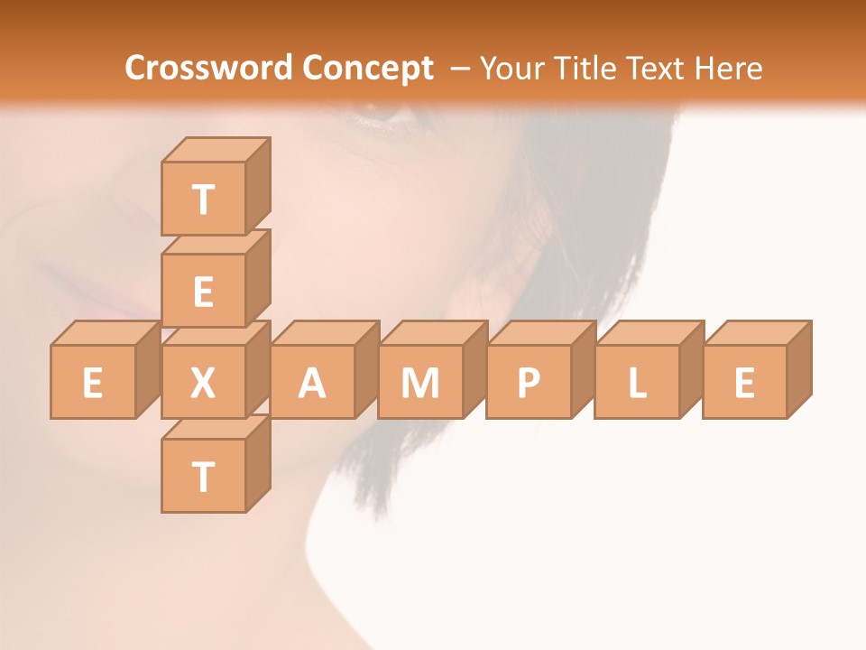 40 Something Woman Maturing Gracefully PowerPoint Template