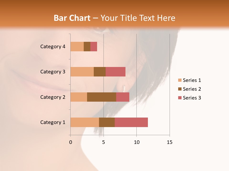 40 Something Woman Maturing Gracefully PowerPoint Template