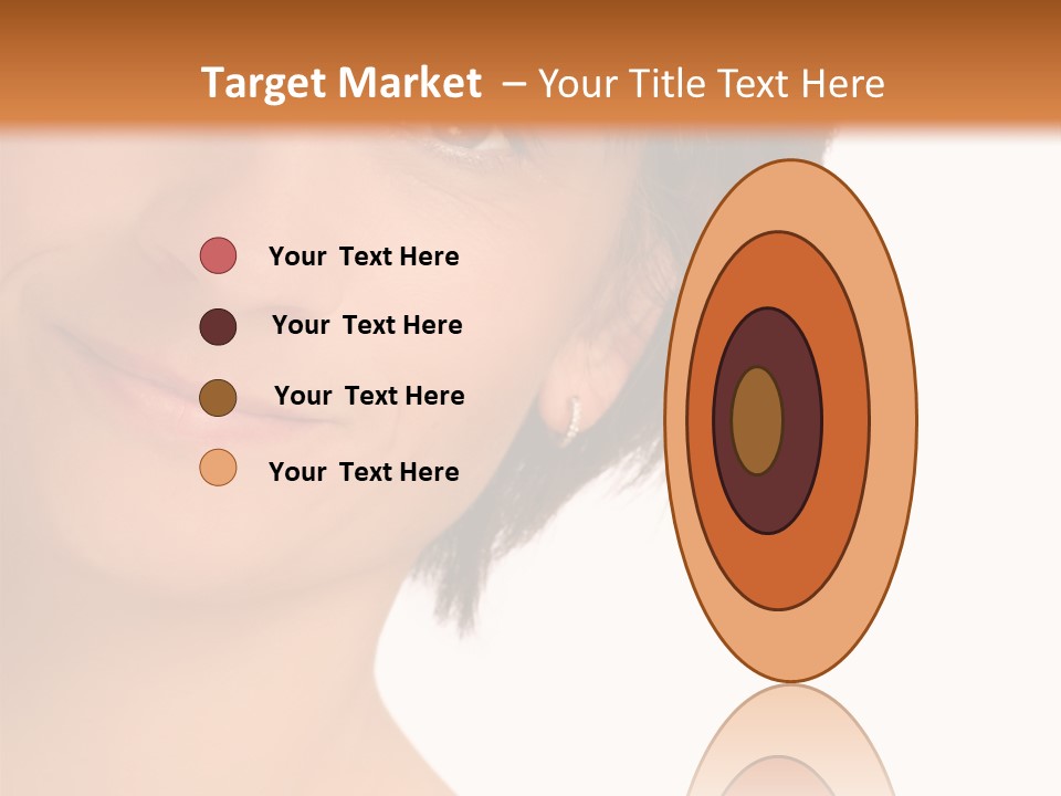 40 Something Woman Maturing Gracefully PowerPoint Template