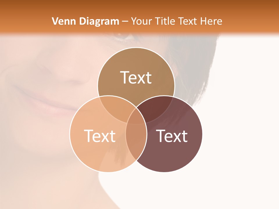 40 Something Woman Maturing Gracefully PowerPoint Template