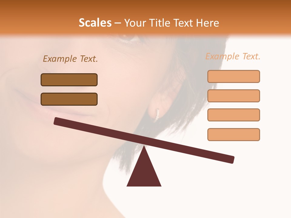 40 Something Woman Maturing Gracefully PowerPoint Template