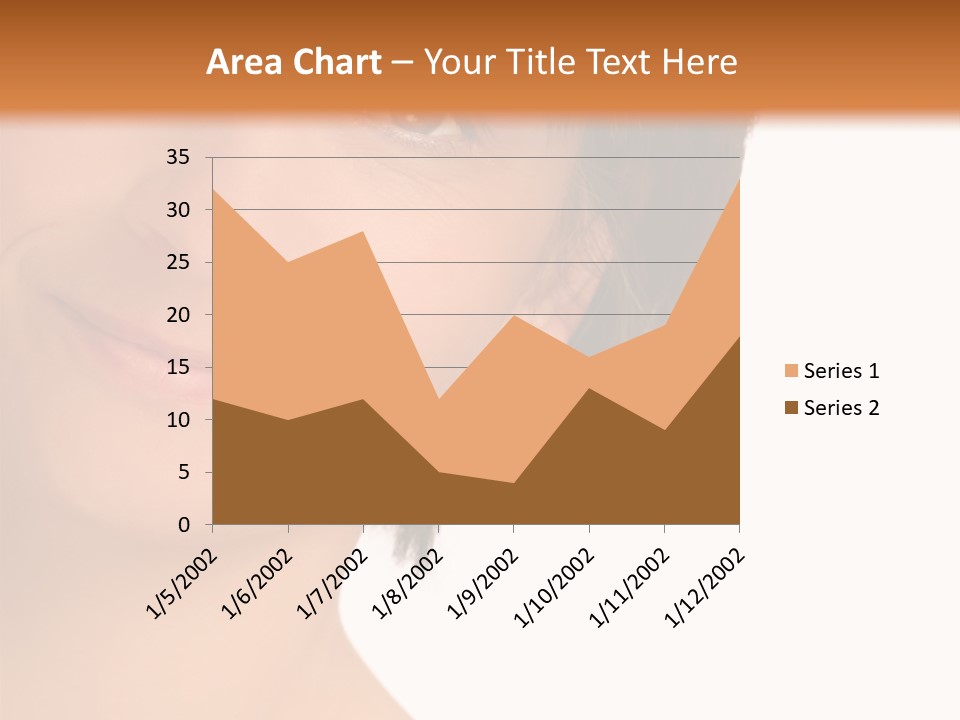 40 Something Woman Maturing Gracefully PowerPoint Template