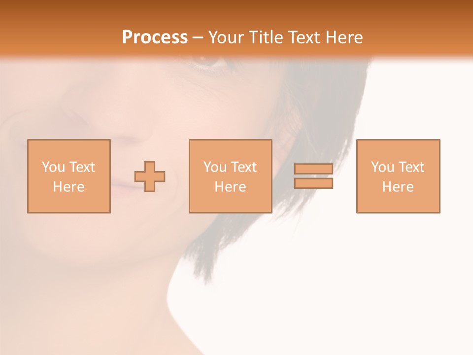 40 Something Woman Maturing Gracefully PowerPoint Template