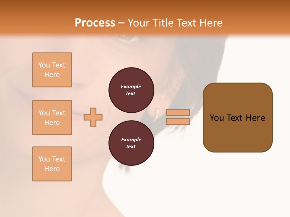 40 Something Woman Maturing Gracefully PowerPoint Template