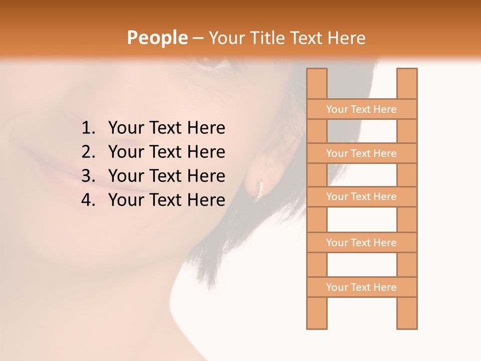 40 Something Woman Maturing Gracefully PowerPoint Template