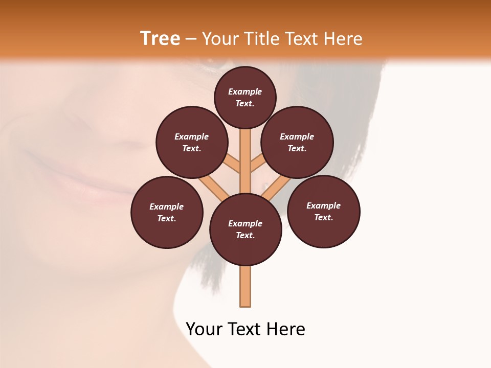 40 Something Woman Maturing Gracefully PowerPoint Template