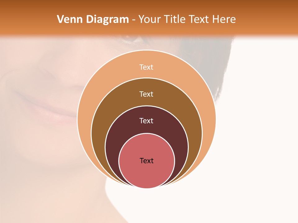 40 Something Woman Maturing Gracefully PowerPoint Template