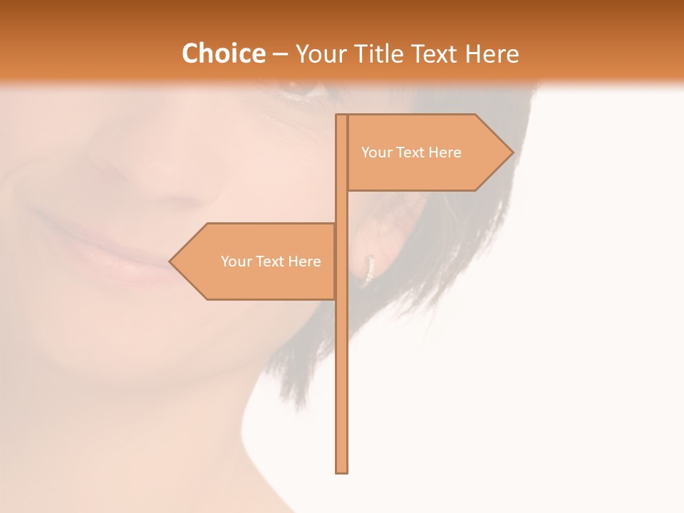 40 Something Woman Maturing Gracefully PowerPoint Template