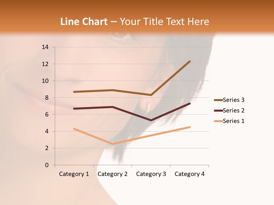 40 Something Woman Maturing Gracefully PowerPoint Template