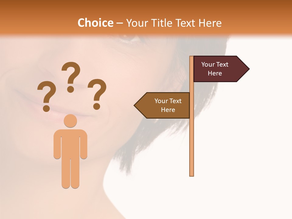 40 Something Woman Maturing Gracefully PowerPoint Template