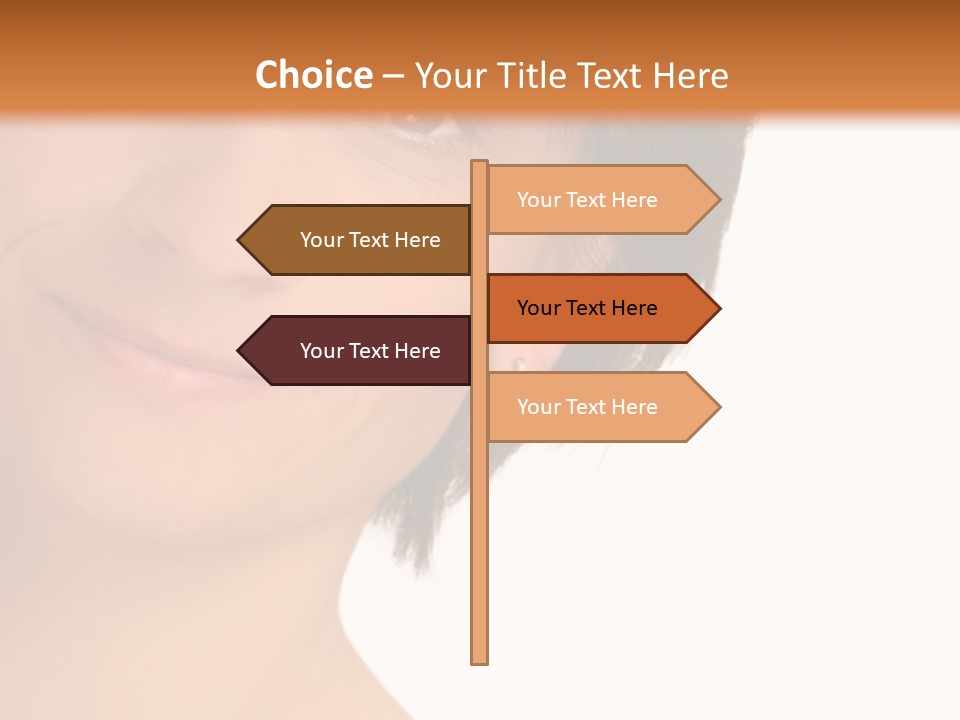 40 Something Woman Maturing Gracefully PowerPoint Template