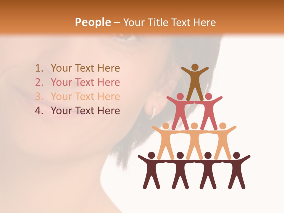 40 Something Woman Maturing Gracefully PowerPoint Template