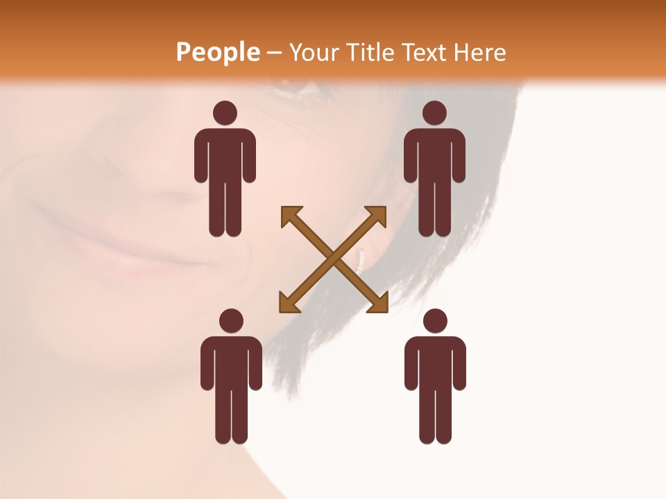 40 Something Woman Maturing Gracefully PowerPoint Template