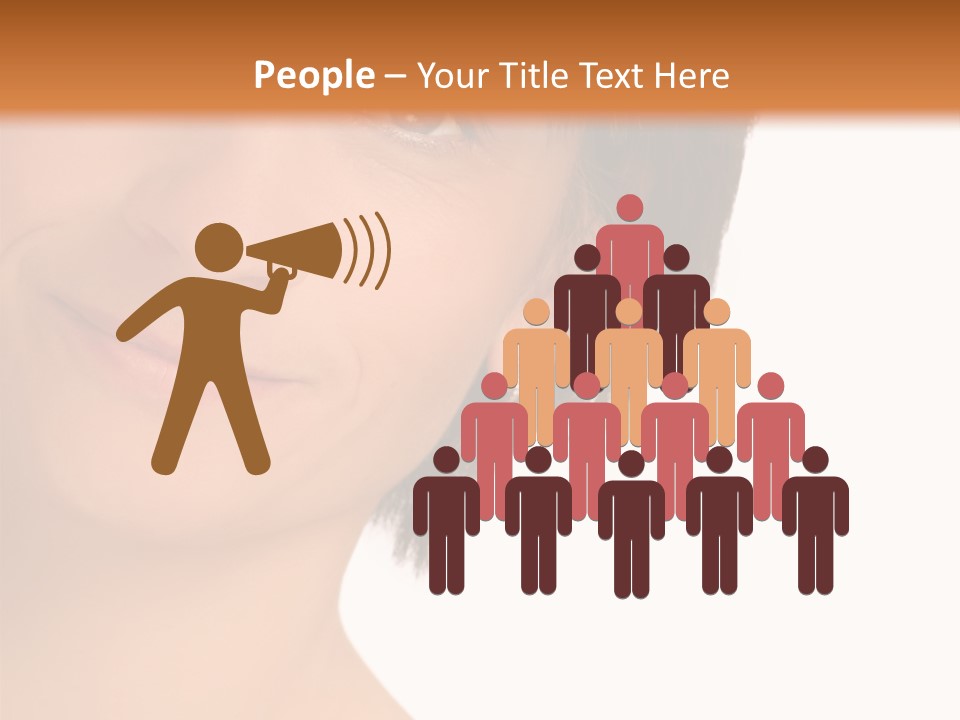 40 Something Woman Maturing Gracefully PowerPoint Template