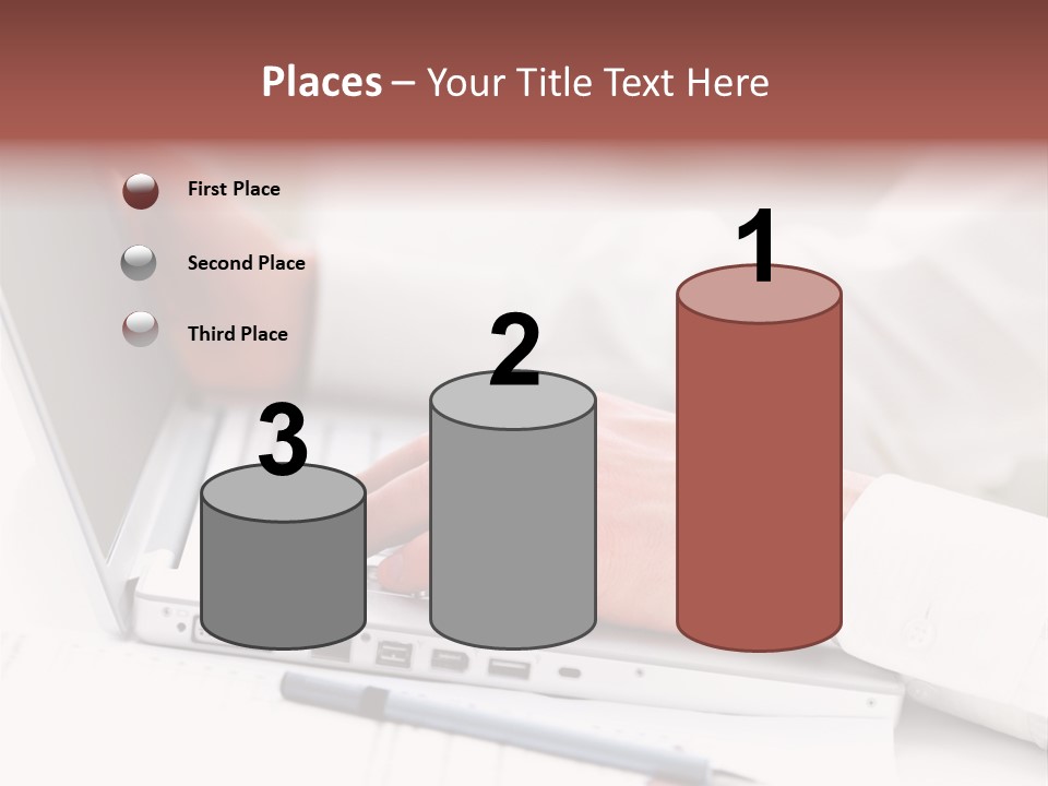 Texture Of A Leather PowerPoint Template