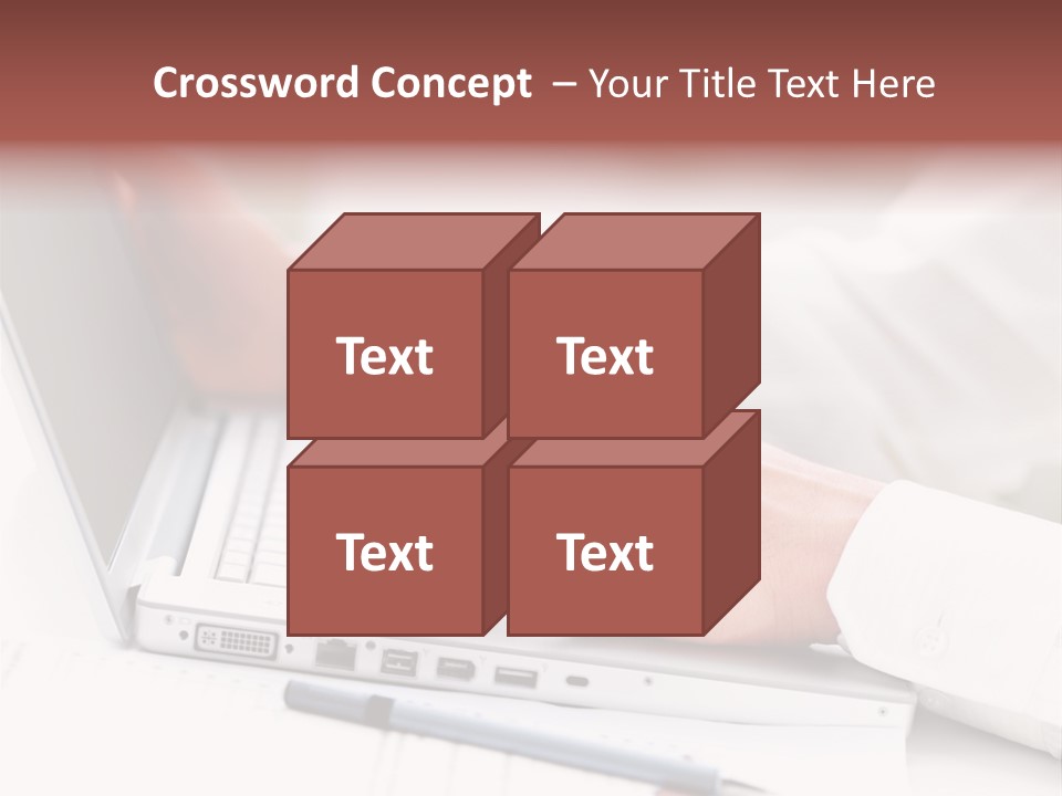 Texture Of A Leather PowerPoint Template