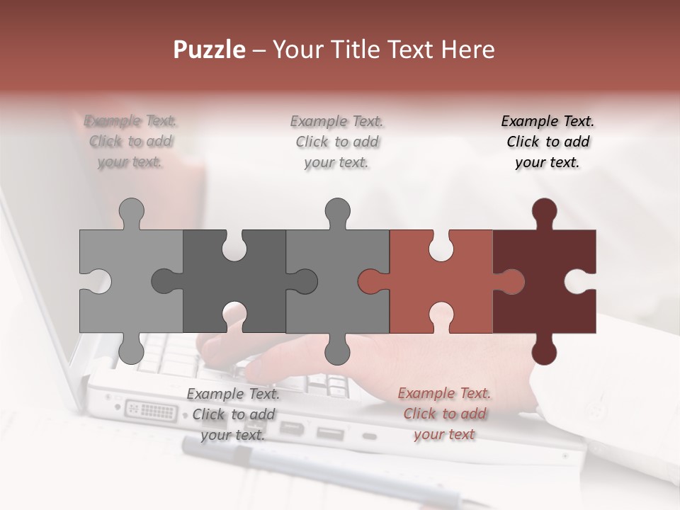 Texture Of A Leather PowerPoint Template