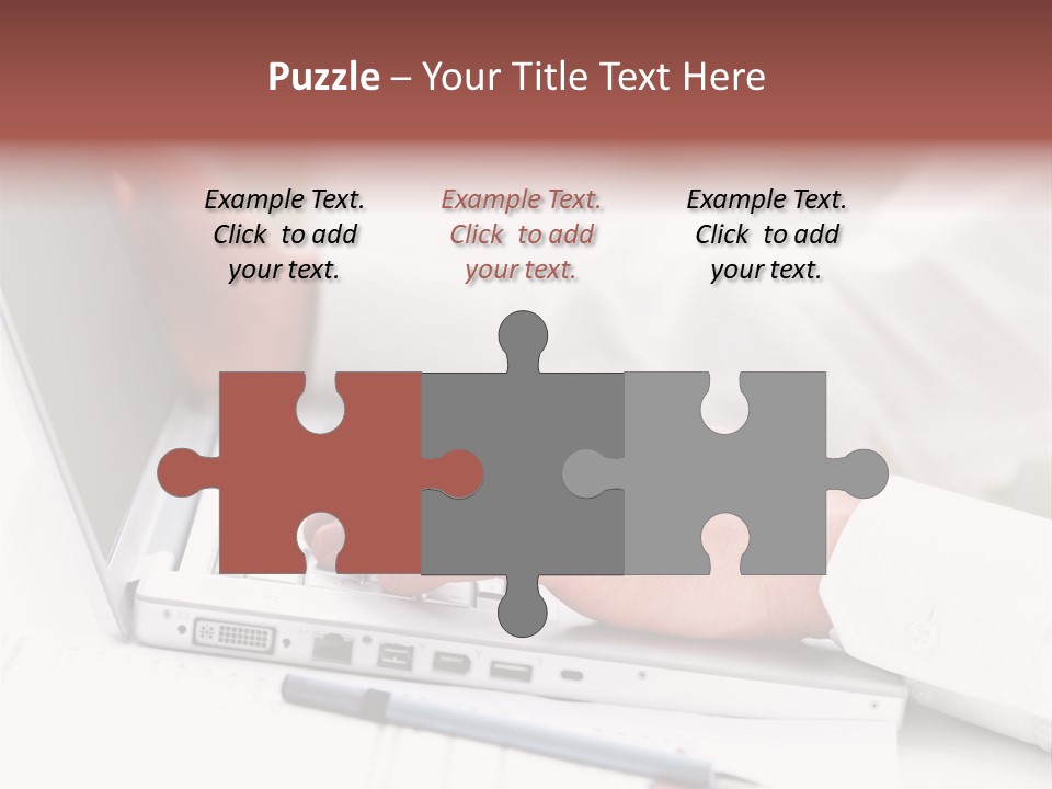 Texture Of A Leather PowerPoint Template