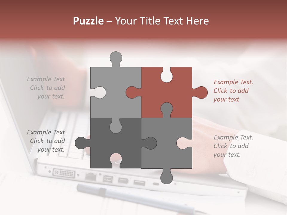 Texture Of A Leather PowerPoint Template