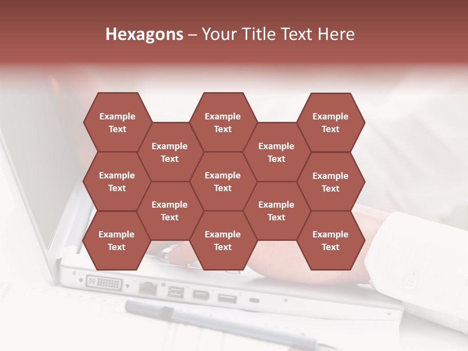 Texture Of A Leather PowerPoint Template