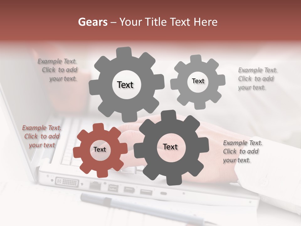 Texture Of A Leather PowerPoint Template