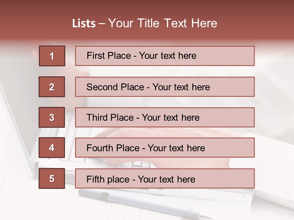 Texture Of A Leather PowerPoint Template