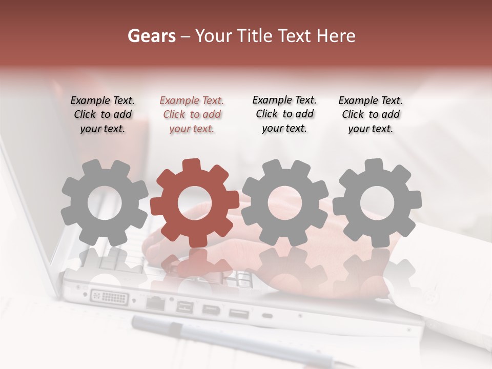 Texture Of A Leather PowerPoint Template