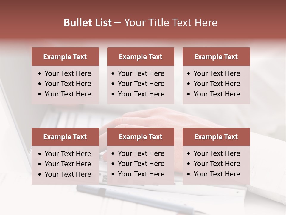 Texture Of A Leather PowerPoint Template