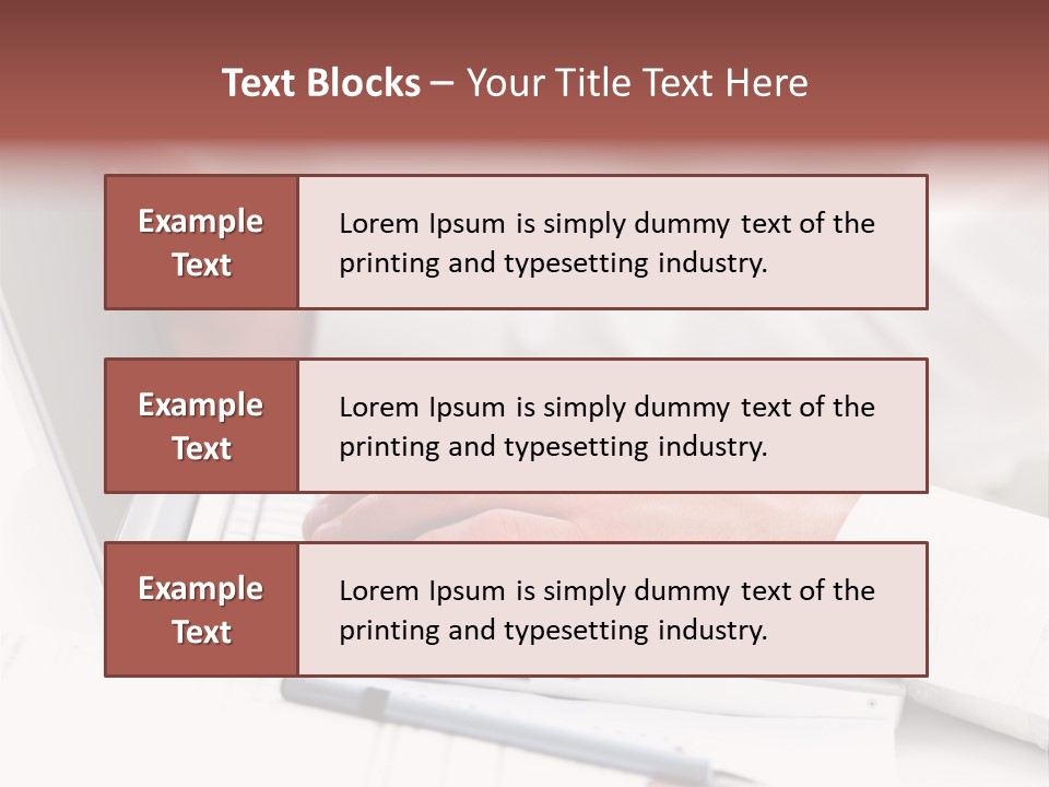 Texture Of A Leather PowerPoint Template