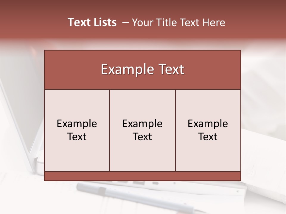 Texture Of A Leather PowerPoint Template