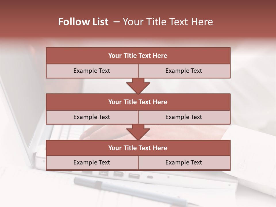 Texture Of A Leather PowerPoint Template