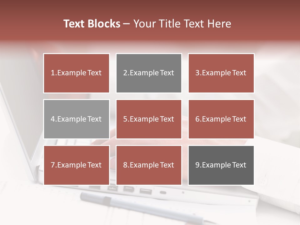 Texture Of A Leather PowerPoint Template