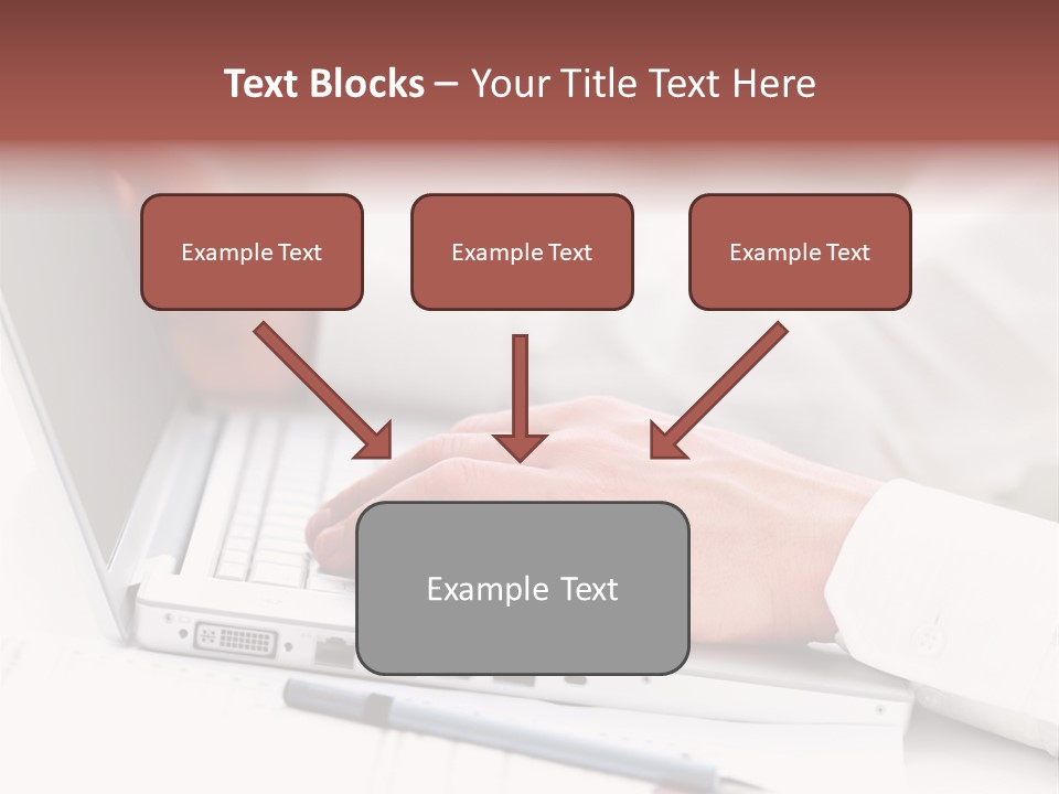 Texture Of A Leather PowerPoint Template